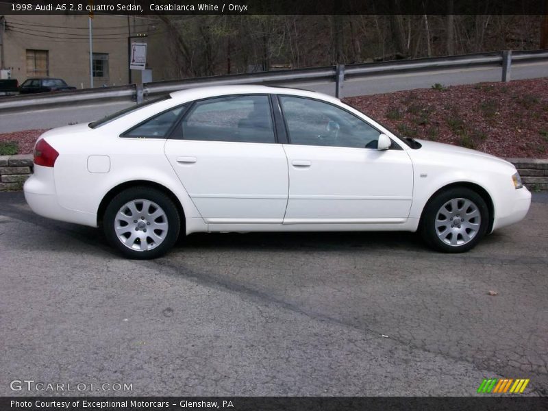 Casablanca White / Onyx 1998 Audi A6 2.8 quattro Sedan