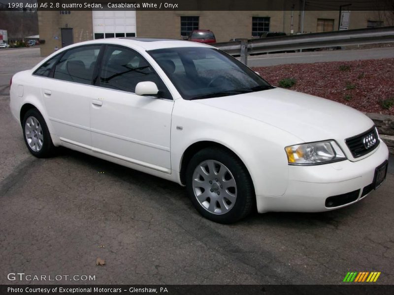 Casablanca White / Onyx 1998 Audi A6 2.8 quattro Sedan