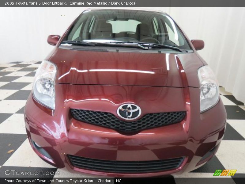 Carmine Red Metallic / Dark Charcoal 2009 Toyota Yaris 5 Door Liftback