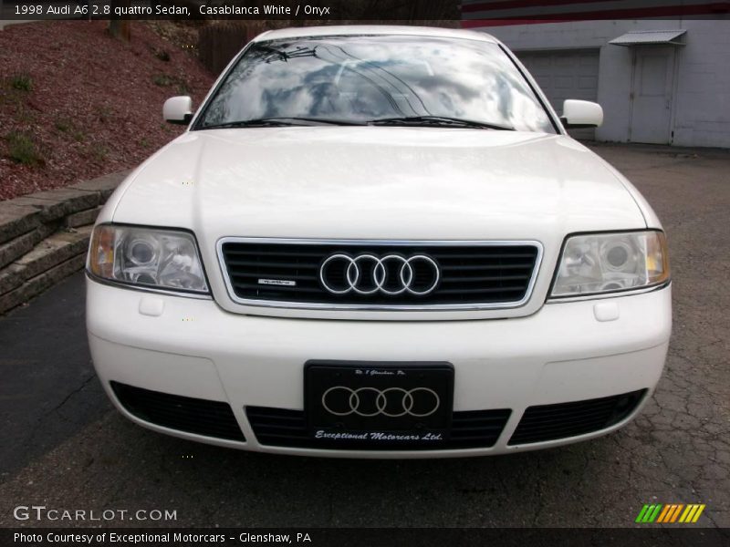 Casablanca White / Onyx 1998 Audi A6 2.8 quattro Sedan