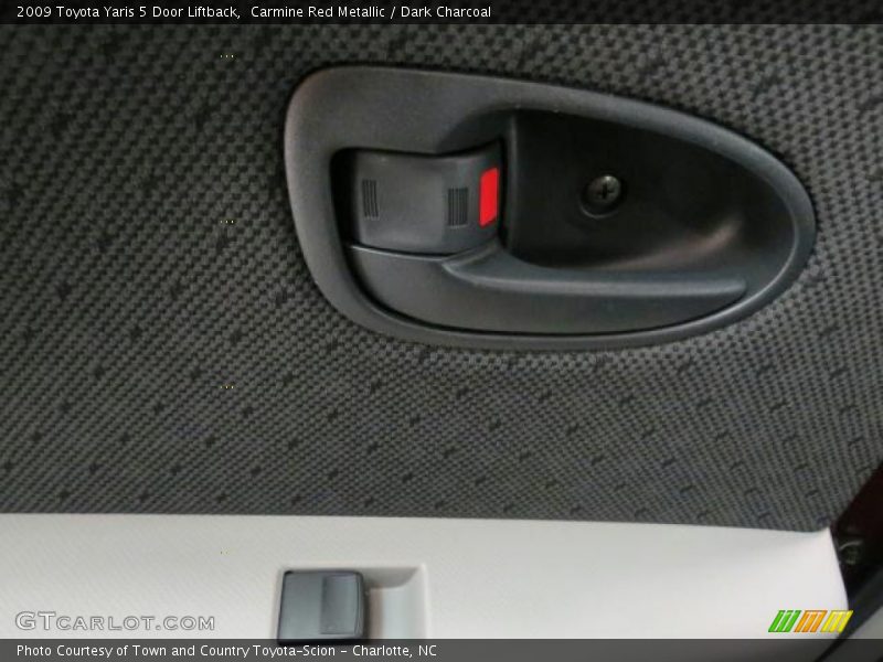 Carmine Red Metallic / Dark Charcoal 2009 Toyota Yaris 5 Door Liftback