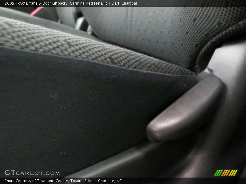 Carmine Red Metallic / Dark Charcoal 2009 Toyota Yaris 5 Door Liftback