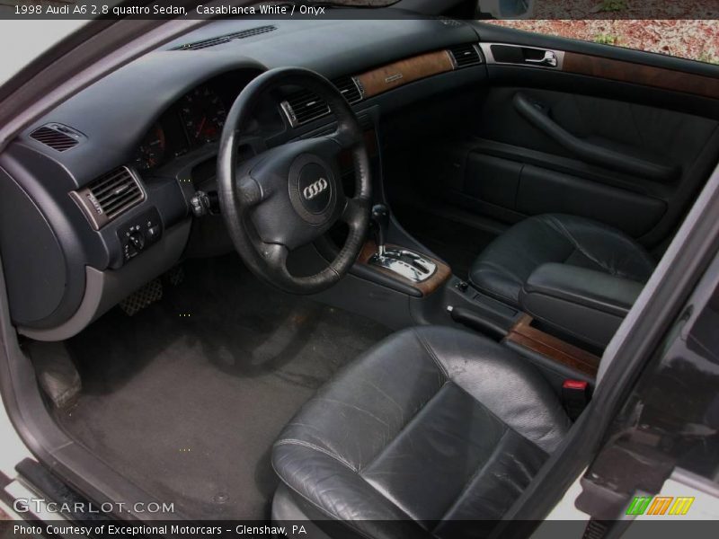 Casablanca White / Onyx 1998 Audi A6 2.8 quattro Sedan
