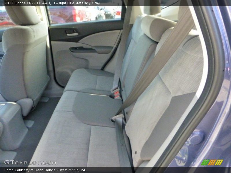 Twilight Blue Metallic / Gray 2013 Honda CR-V LX AWD