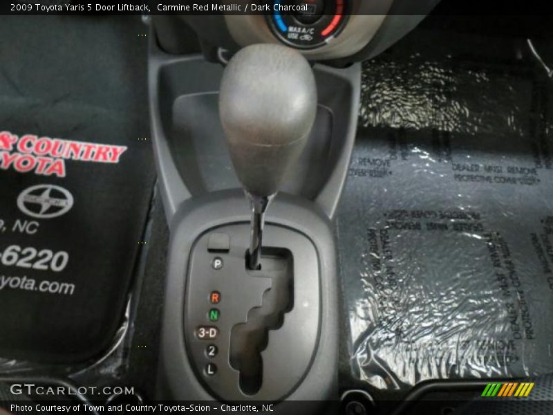 Carmine Red Metallic / Dark Charcoal 2009 Toyota Yaris 5 Door Liftback