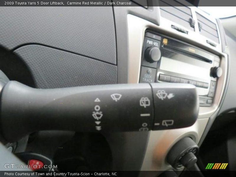 Carmine Red Metallic / Dark Charcoal 2009 Toyota Yaris 5 Door Liftback