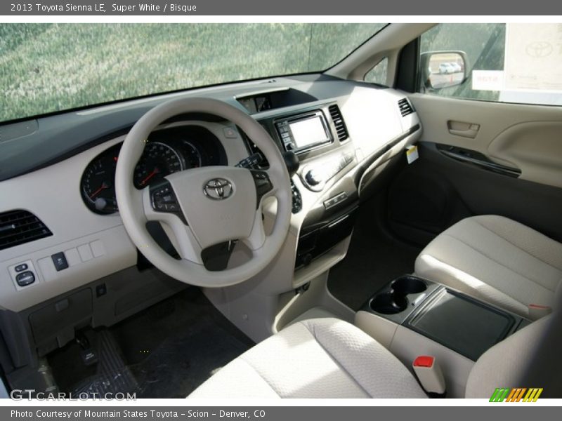 Super White / Bisque 2013 Toyota Sienna LE
