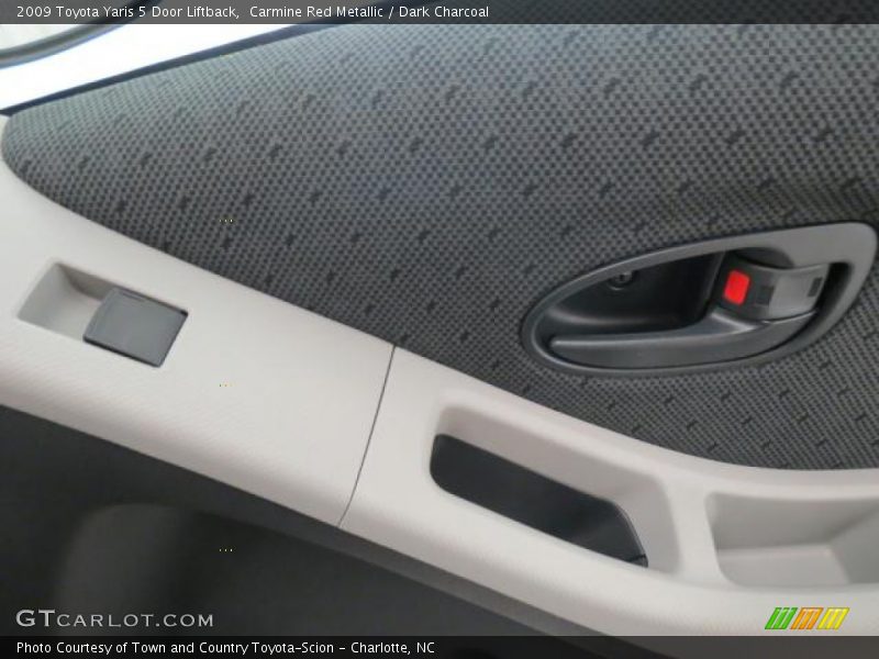 Carmine Red Metallic / Dark Charcoal 2009 Toyota Yaris 5 Door Liftback