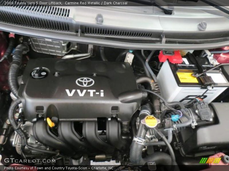 Carmine Red Metallic / Dark Charcoal 2009 Toyota Yaris 5 Door Liftback