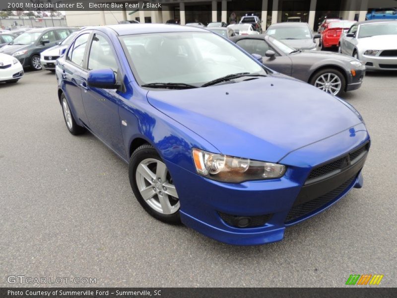 Electric Blue Pearl / Black 2008 Mitsubishi Lancer ES