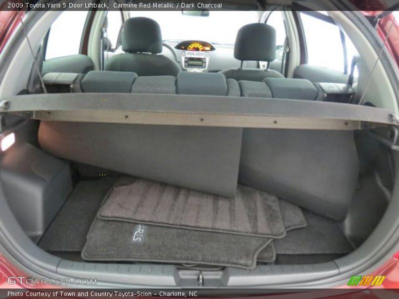 Carmine Red Metallic / Dark Charcoal 2009 Toyota Yaris 5 Door Liftback