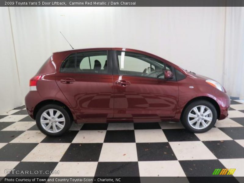 Carmine Red Metallic / Dark Charcoal 2009 Toyota Yaris 5 Door Liftback
