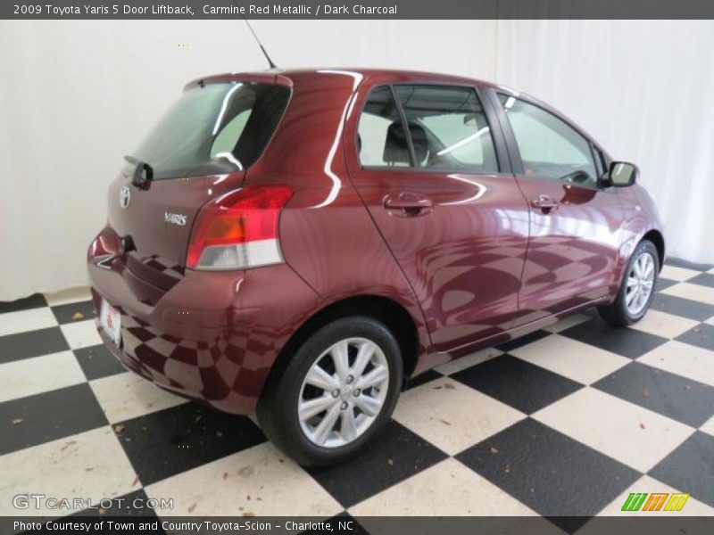 Carmine Red Metallic / Dark Charcoal 2009 Toyota Yaris 5 Door Liftback