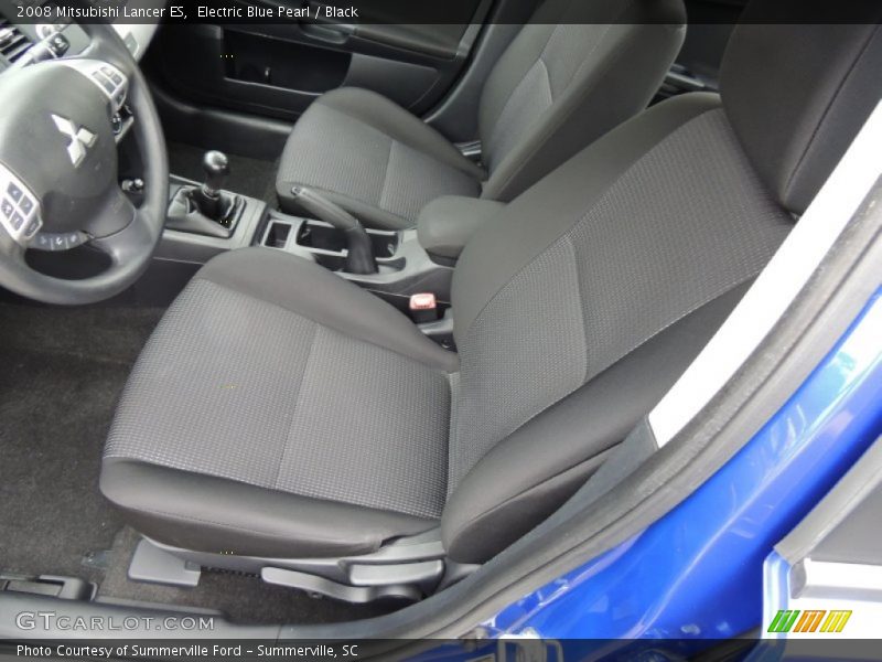 Electric Blue Pearl / Black 2008 Mitsubishi Lancer ES