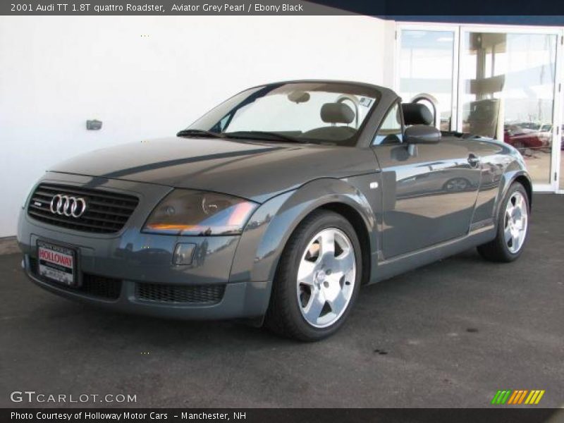 Aviator Grey Pearl / Ebony Black 2001 Audi TT 1.8T quattro Roadster