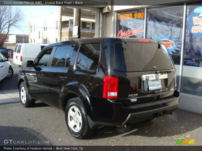 Crystal Black Pearl / Black 2010 Honda Pilot LX 4WD
