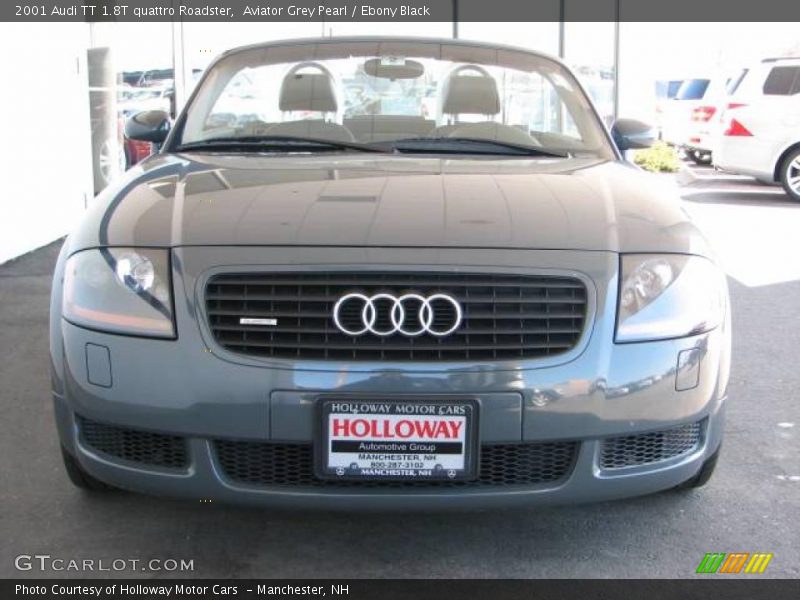 Aviator Grey Pearl / Ebony Black 2001 Audi TT 1.8T quattro Roadster