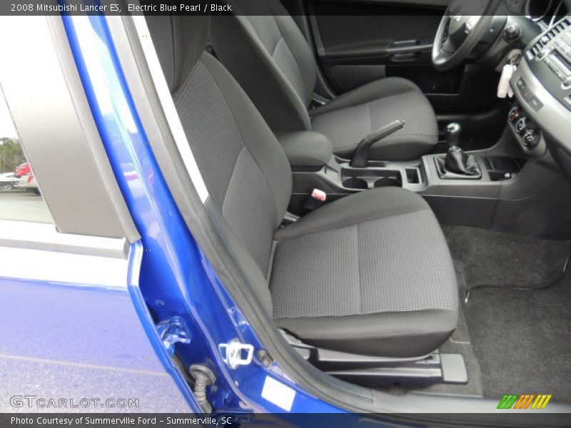 Electric Blue Pearl / Black 2008 Mitsubishi Lancer ES
