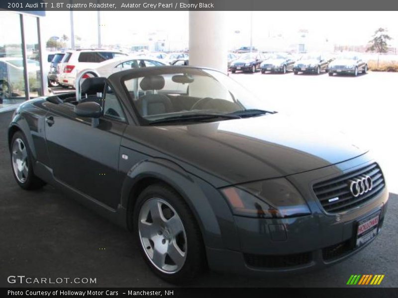 Aviator Grey Pearl / Ebony Black 2001 Audi TT 1.8T quattro Roadster