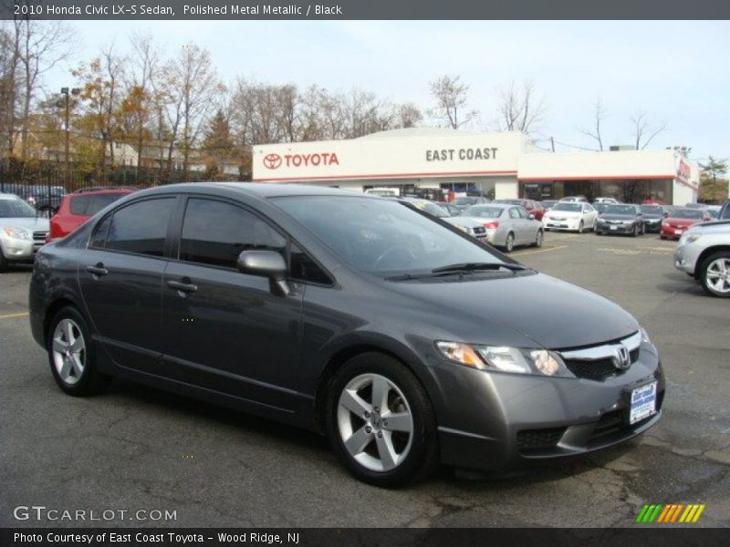 Polished Metal Metallic / Black 2010 Honda Civic LX-S Sedan