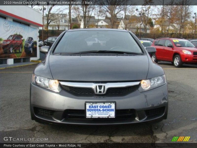 Polished Metal Metallic / Black 2010 Honda Civic LX-S Sedan