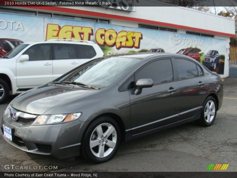 Polished Metal Metallic / Black 2010 Honda Civic LX-S Sedan
