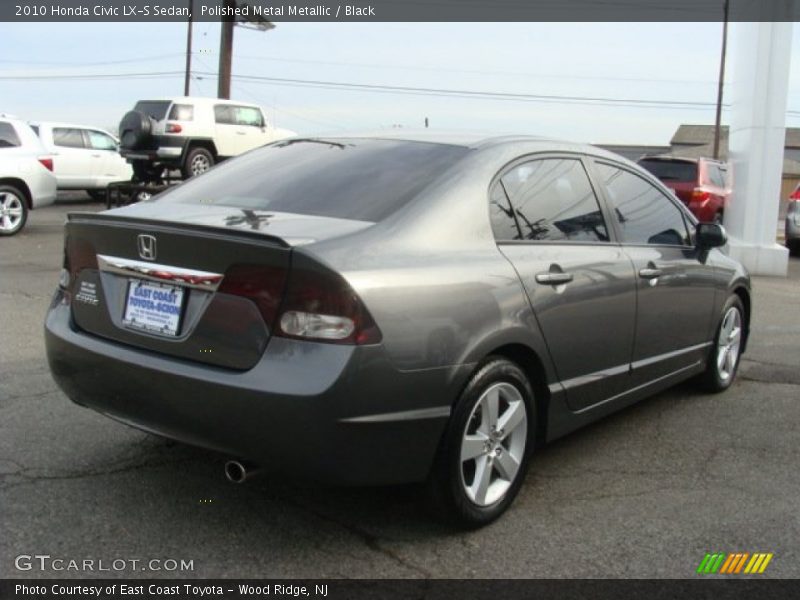 Polished Metal Metallic / Black 2010 Honda Civic LX-S Sedan