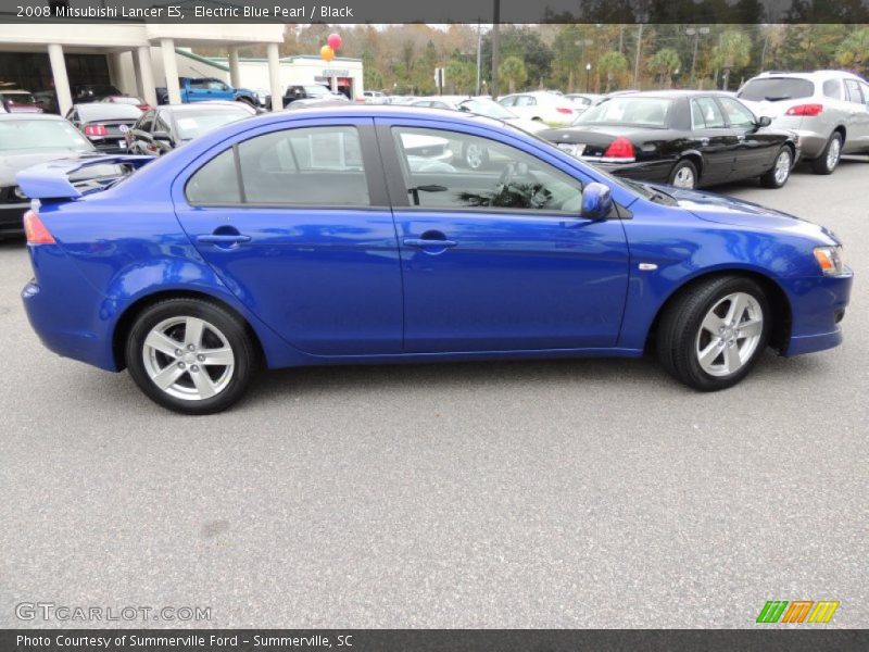 Electric Blue Pearl / Black 2008 Mitsubishi Lancer ES