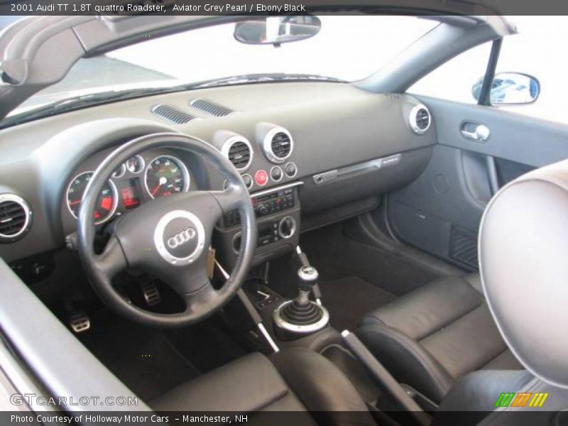 Aviator Grey Pearl / Ebony Black 2001 Audi TT 1.8T quattro Roadster