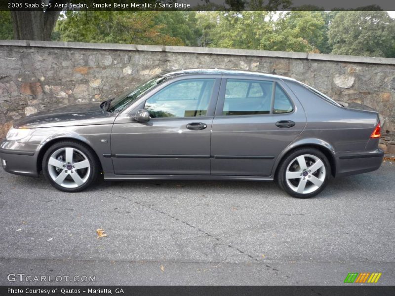 Smoke Beige Metallic / Sand Beige 2005 Saab 9-5 Aero Sedan