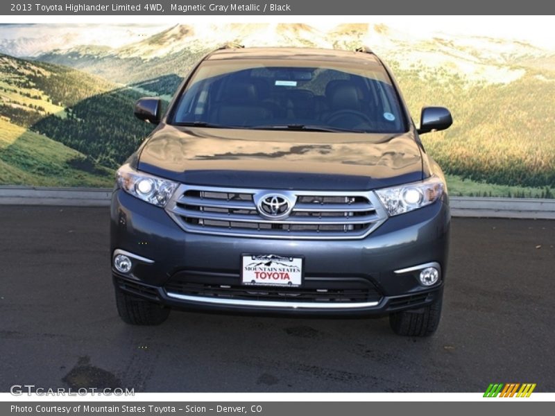 Magnetic Gray Metallic / Black 2013 Toyota Highlander Limited 4WD