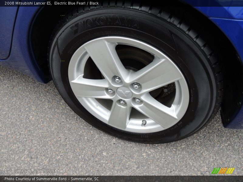 Electric Blue Pearl / Black 2008 Mitsubishi Lancer ES