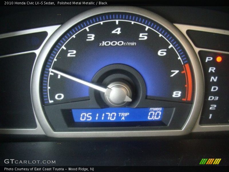 Polished Metal Metallic / Black 2010 Honda Civic LX-S Sedan