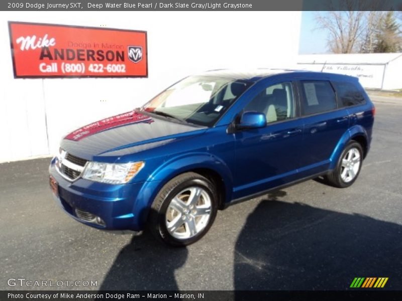 Deep Water Blue Pearl / Dark Slate Gray/Light Graystone 2009 Dodge Journey SXT