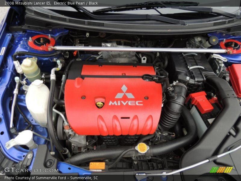 Electric Blue Pearl / Black 2008 Mitsubishi Lancer ES