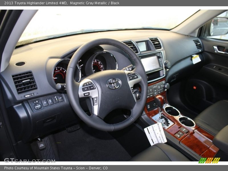Magnetic Gray Metallic / Black 2013 Toyota Highlander Limited 4WD