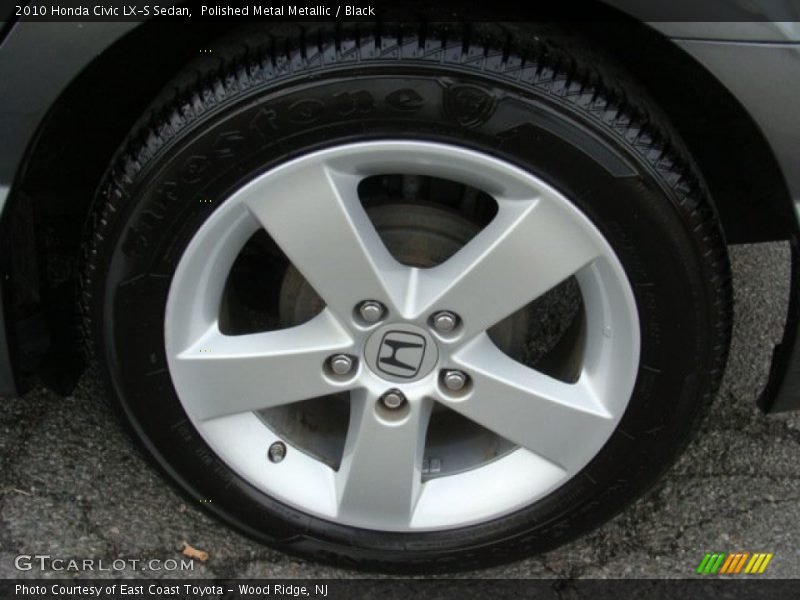 Polished Metal Metallic / Black 2010 Honda Civic LX-S Sedan