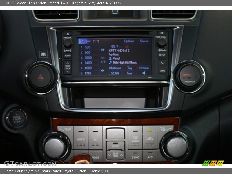 Magnetic Gray Metallic / Black 2013 Toyota Highlander Limited 4WD
