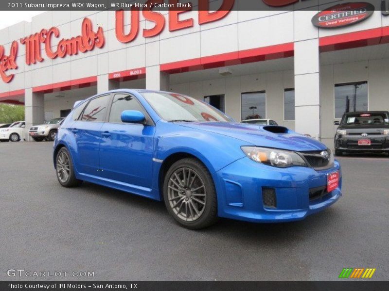 WR Blue Mica / Carbon Black 2011 Subaru Impreza WRX Wagon