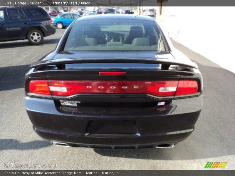 Blackberry Pearl / Black 2011 Dodge Charger SE