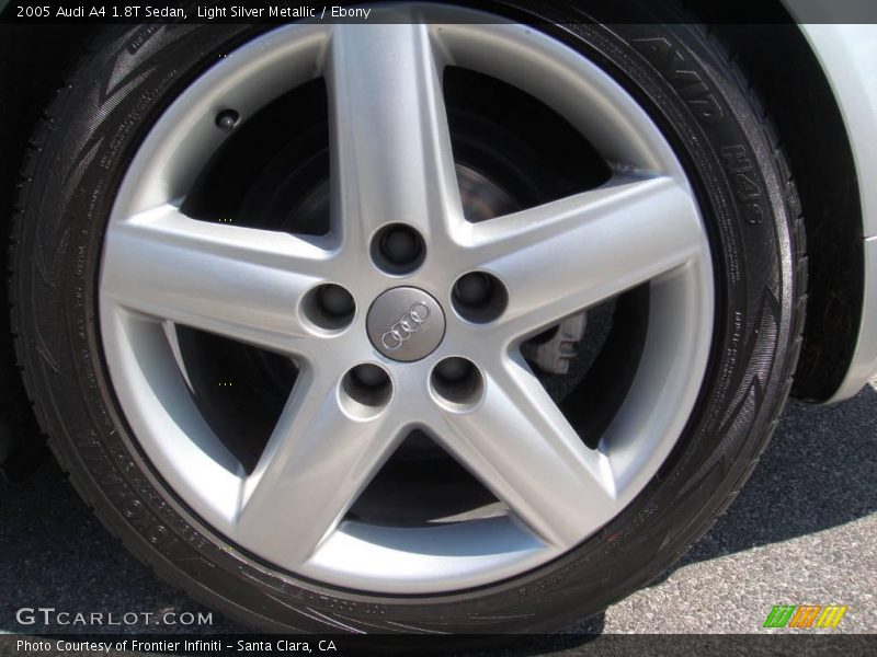 Light Silver Metallic / Ebony 2005 Audi A4 1.8T Sedan