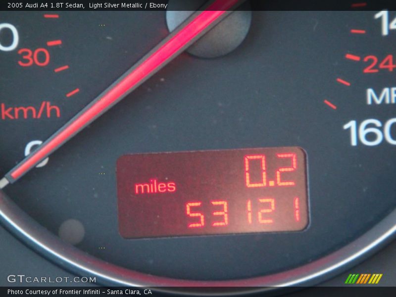 Light Silver Metallic / Ebony 2005 Audi A4 1.8T Sedan