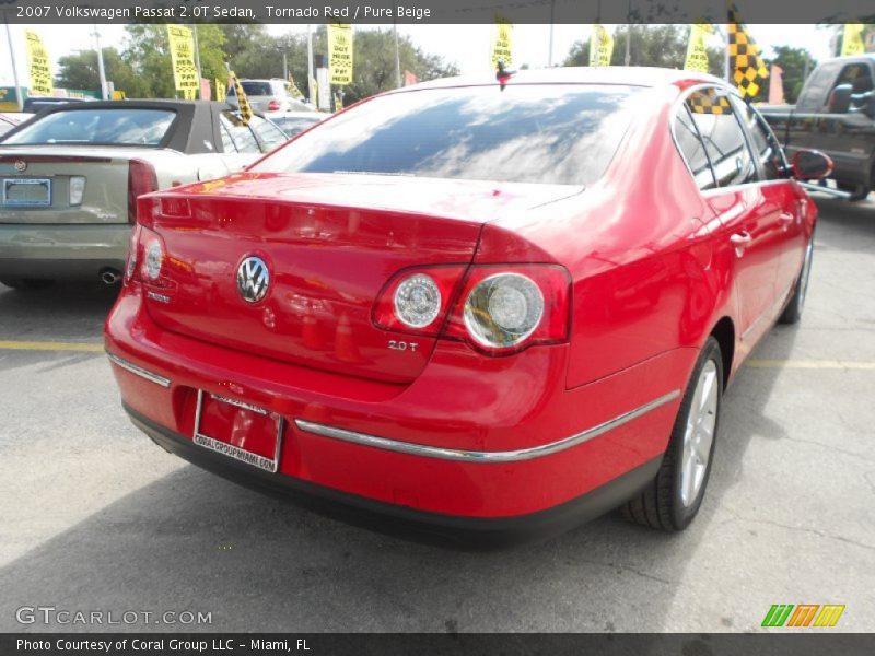 Tornado Red / Pure Beige 2007 Volkswagen Passat 2.0T Sedan