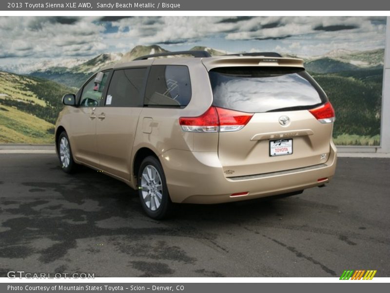 Sandy Beach Metallic / Bisque 2013 Toyota Sienna XLE AWD
