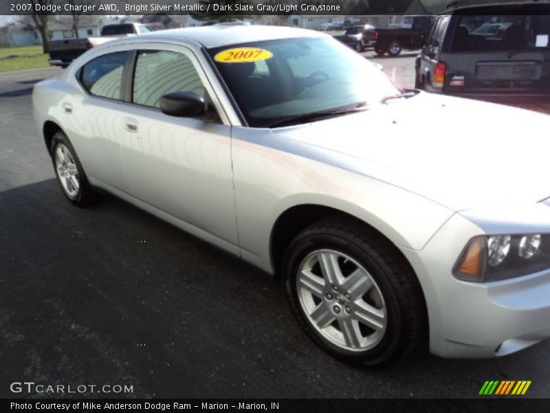 Bright Silver Metallic / Dark Slate Gray/Light Graystone 2007 Dodge Charger AWD