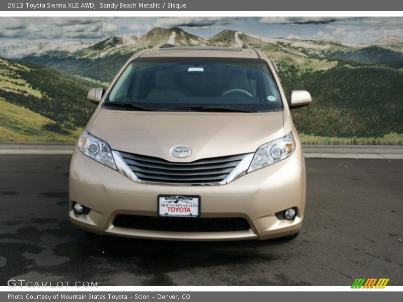 Sandy Beach Metallic / Bisque 2013 Toyota Sienna XLE AWD