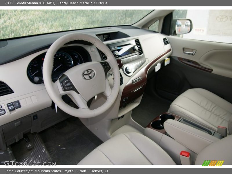Sandy Beach Metallic / Bisque 2013 Toyota Sienna XLE AWD