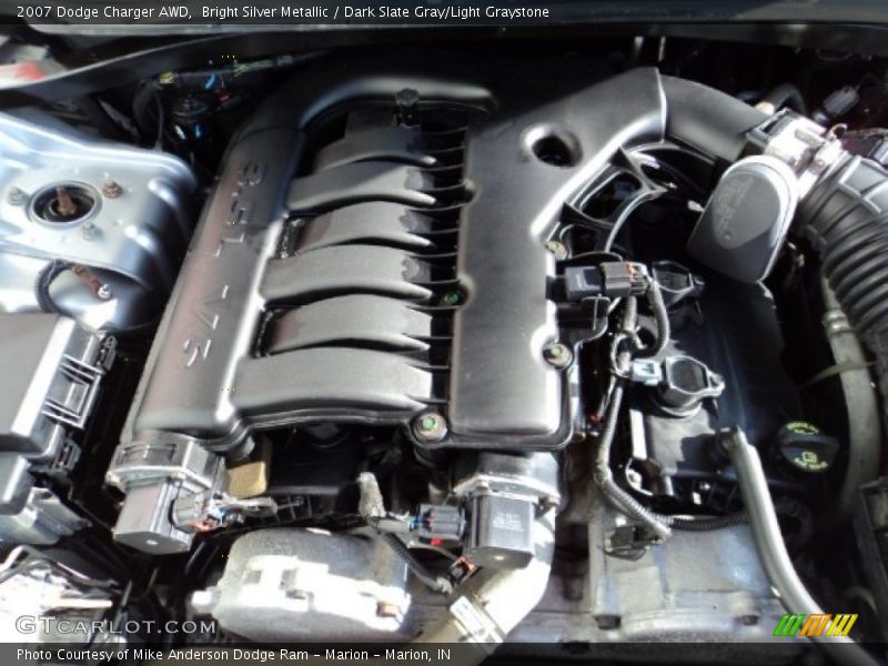 Bright Silver Metallic / Dark Slate Gray/Light Graystone 2007 Dodge Charger AWD