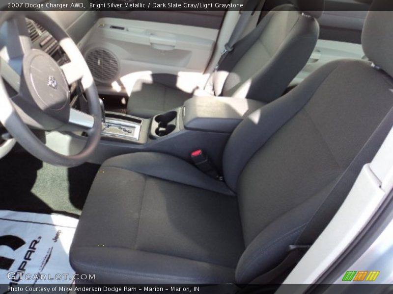 Bright Silver Metallic / Dark Slate Gray/Light Graystone 2007 Dodge Charger AWD