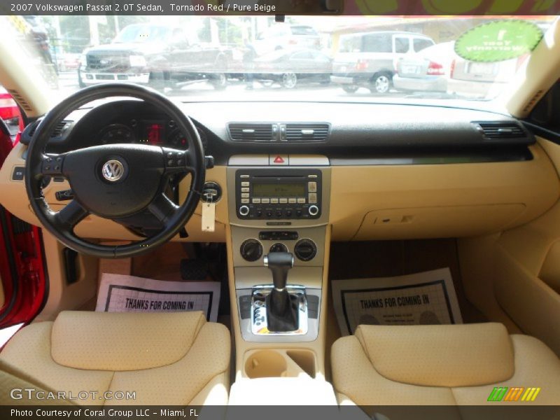 Tornado Red / Pure Beige 2007 Volkswagen Passat 2.0T Sedan
